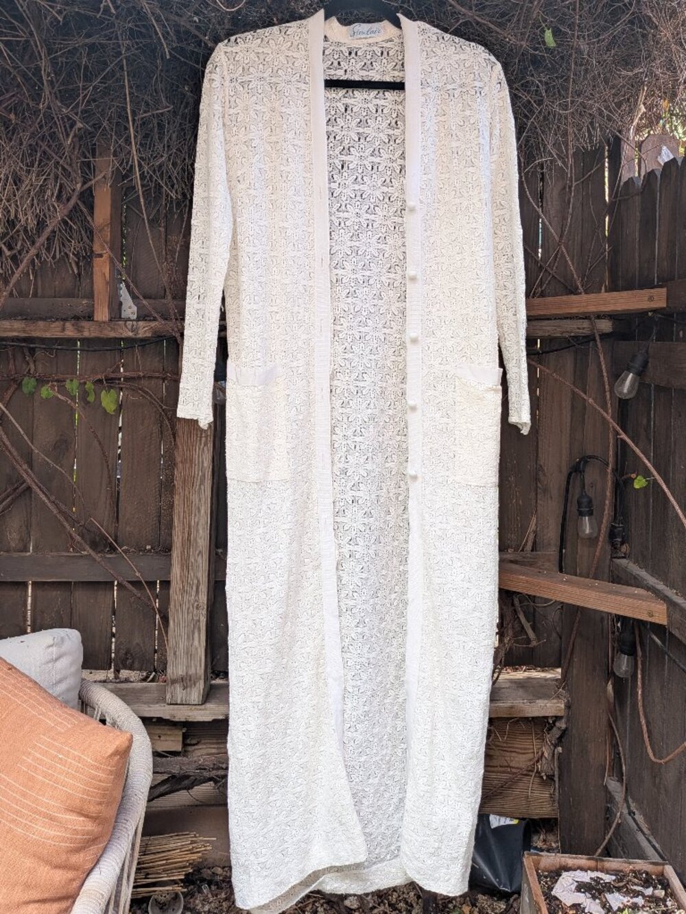 Vintage Sinclair Lace Duster